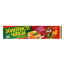 Чіпси "Золотисті" зі смаком холодцю з хроном 100г
