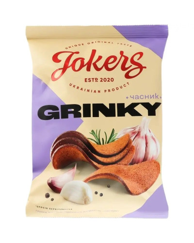 Гренки "Jokers" мет.пл. ЧАСНИК, 80г(20шт/уп)