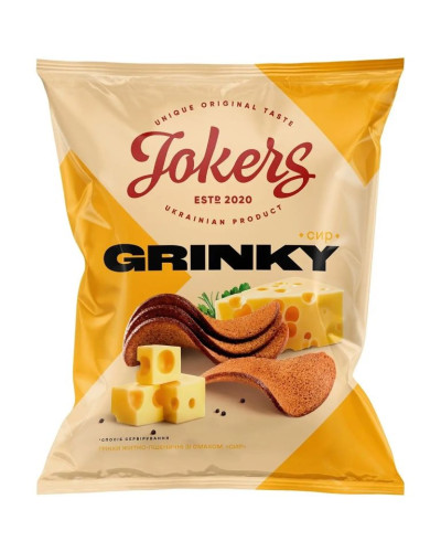 Гренки "Jokers" мет.пл. СИР, 80г(20шт/уп)