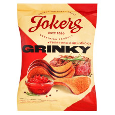 Гренки "Jokers" мет.пл. ТЕЛЯТИНА З АДЖІКОЮ, 80г(20шт/уп)