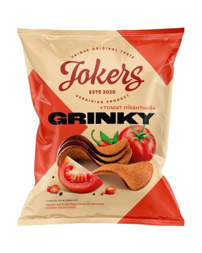 Гренки "Jokers" мет.пл. ТОМАТ ПІКАНТНИЙ, 80г(20шт/уп)