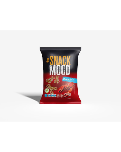 Снеки пшенично-картопляні "SNACK MOOD" зі смаком раків 140г 9шт/уп