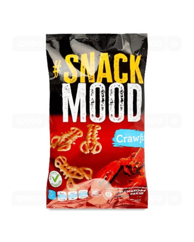 Снеки пшенично-картопляні "SNACK MOOD" зі смаком раків 50г 24шт/уп