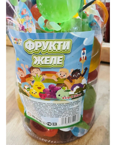 Фрукти желе 36шт/уп