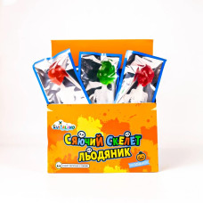 Сяючий Скелет льодяник (світиться у темряві) 10г 30шт/уп