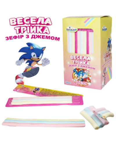 Зефір з джемом "Весела Трійка" 30шт/уп