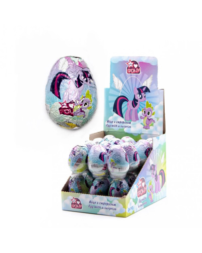Яйце шоколадне з сюрпризом "Pony" (24шт/уп)