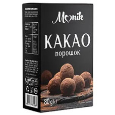 Какао порошок (темне) ТМ Monik 80г/18шт