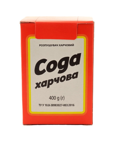 Сода харчова 400г/18шт