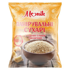 Сухарі панірувальні ТМ Monik (Плівка) 100г