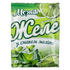 Желе зі смаком мохіто ТМ Monik 85г/25шт