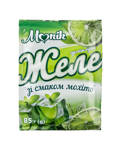 Желе зі смаком мохіто ТМ Monik 85г/25шт