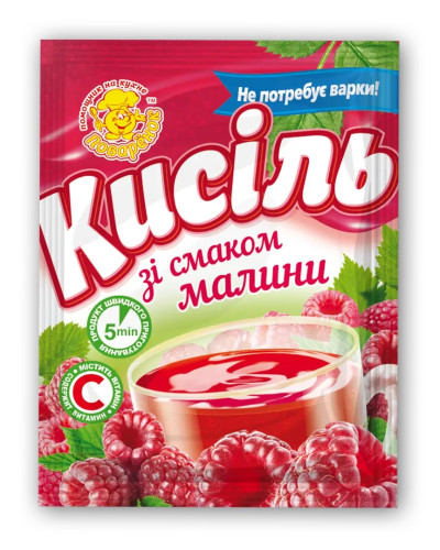 Кисіль "Малина" ТМ Поваренок 65г/25шт