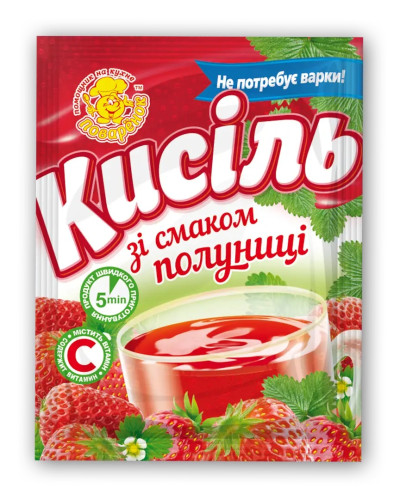 Кисіль "Полуниця" ТМ Поваренок 65г/25шт