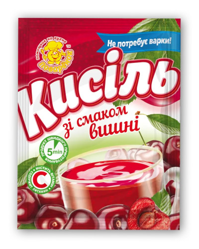 Кисіль "Вишня" ТМ Поваренок 65г/25шт