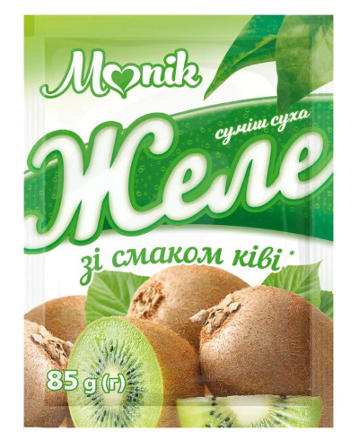 Желе зі смаком ківі ТМ Monik 85г/50шт