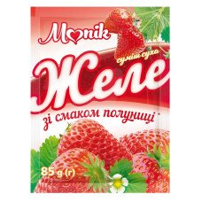 Желе зі смаком полуниці ТМ Monik 85г/50шт