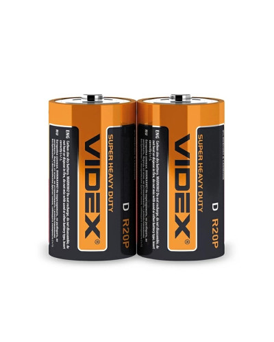 Батарейка Videx R20 (24шт/уп)