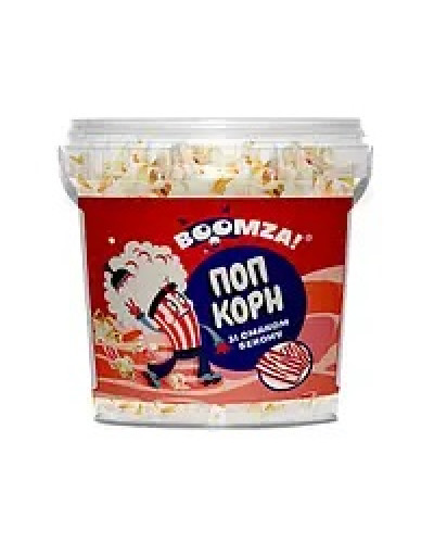Попкорн BOOMZA ВІДРО Бекон 40г/8шт