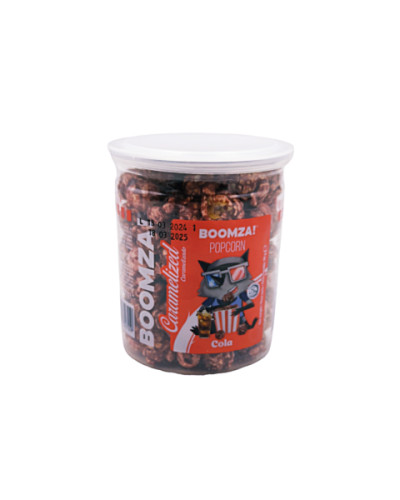 Попкорн Карамелізований BOOMZA тубус МАЛ."Cola" 90г/12шт