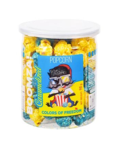 Попкорн Карамелізований BOOMZA тубус МАЛ."COLORS OF FREDOM" 90г/12шт