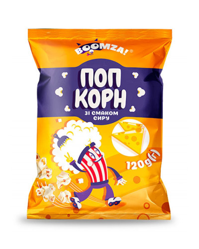 Попкорн BOOMZA  Пакет ВЕЛ. Сир 120г/14шт(581)