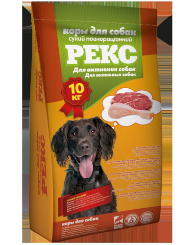 Корм для СОБАК "РЕКС" (для активних собак), 10кг