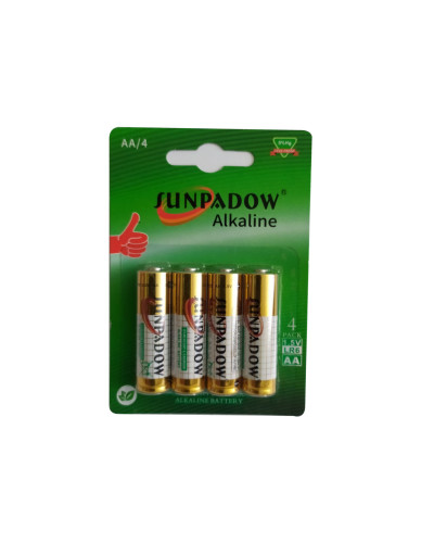Батарейка Sunpadow R6 alk бл (4шт/бл, 40шт/уп.)
