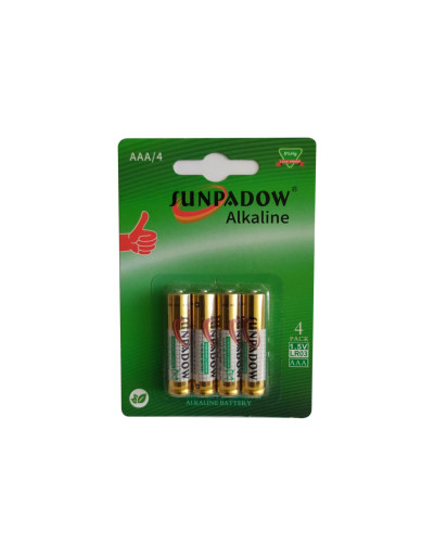 Батарейка Sunpadow R3 alk бл (4шт/бл, 40шт/уп.)